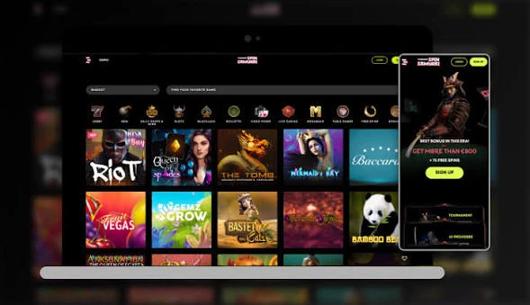 SpinSamurai Casino App-Screenshot